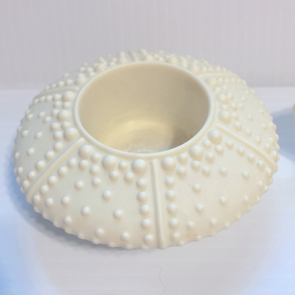 PartyLite Sea Drifters Candle Holders Tea Light Votive Bisque Set of 3 - Picture 3 of 16